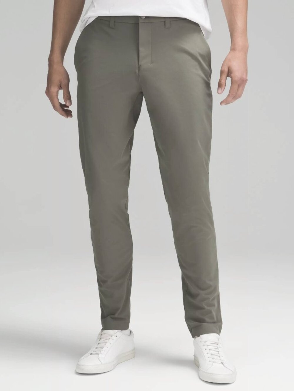 Lululemon Men's ABC Slim-Fit Trouser - Grey Sage - Size 36 x 28" long